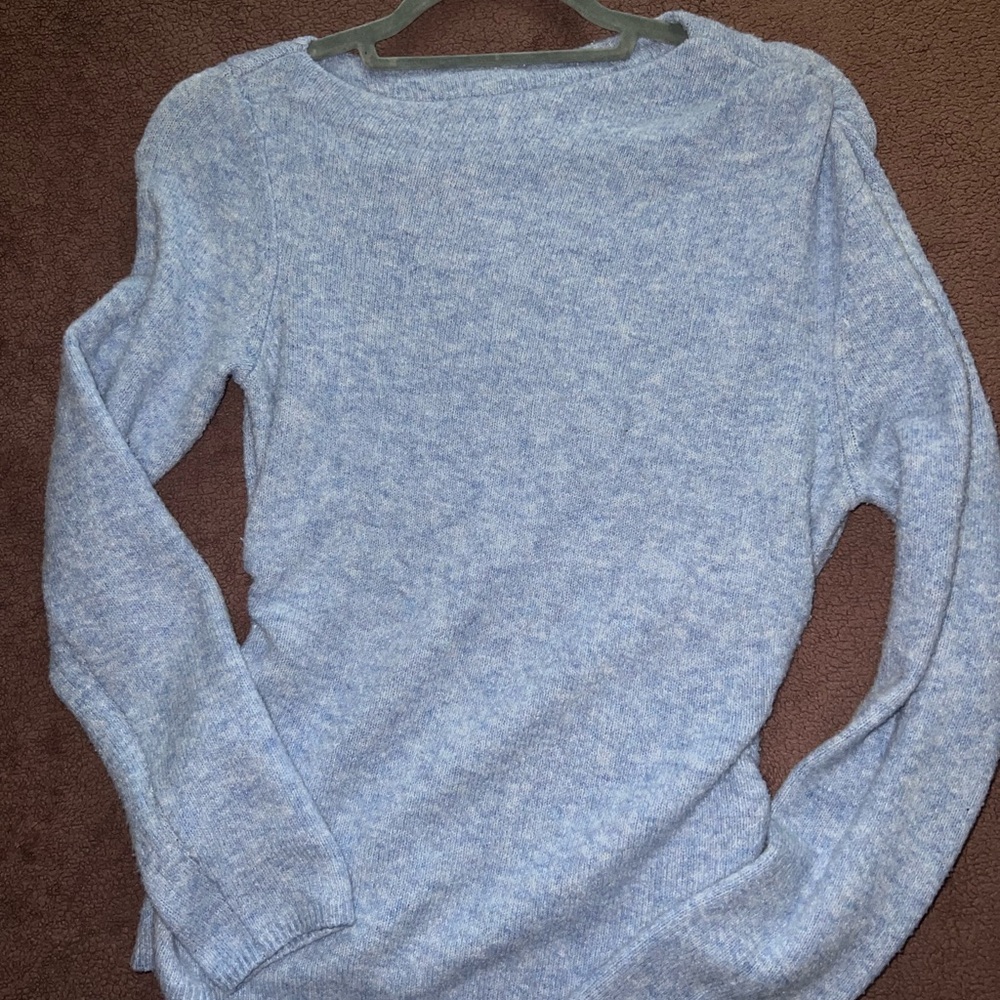 Abercrombie & Fitch Soft Heather Blue Sweater